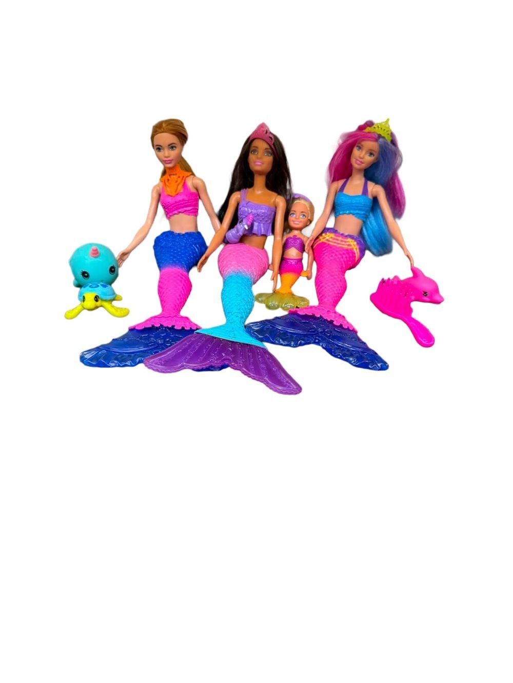 Barbie DreamTopia Mermaid Set in Pink, Blue & Purple